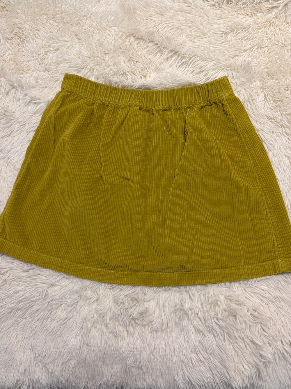 American Eagle Outfitters Mustard Corduroy Mini Skirt